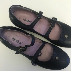 Kickers Mary Janes Black